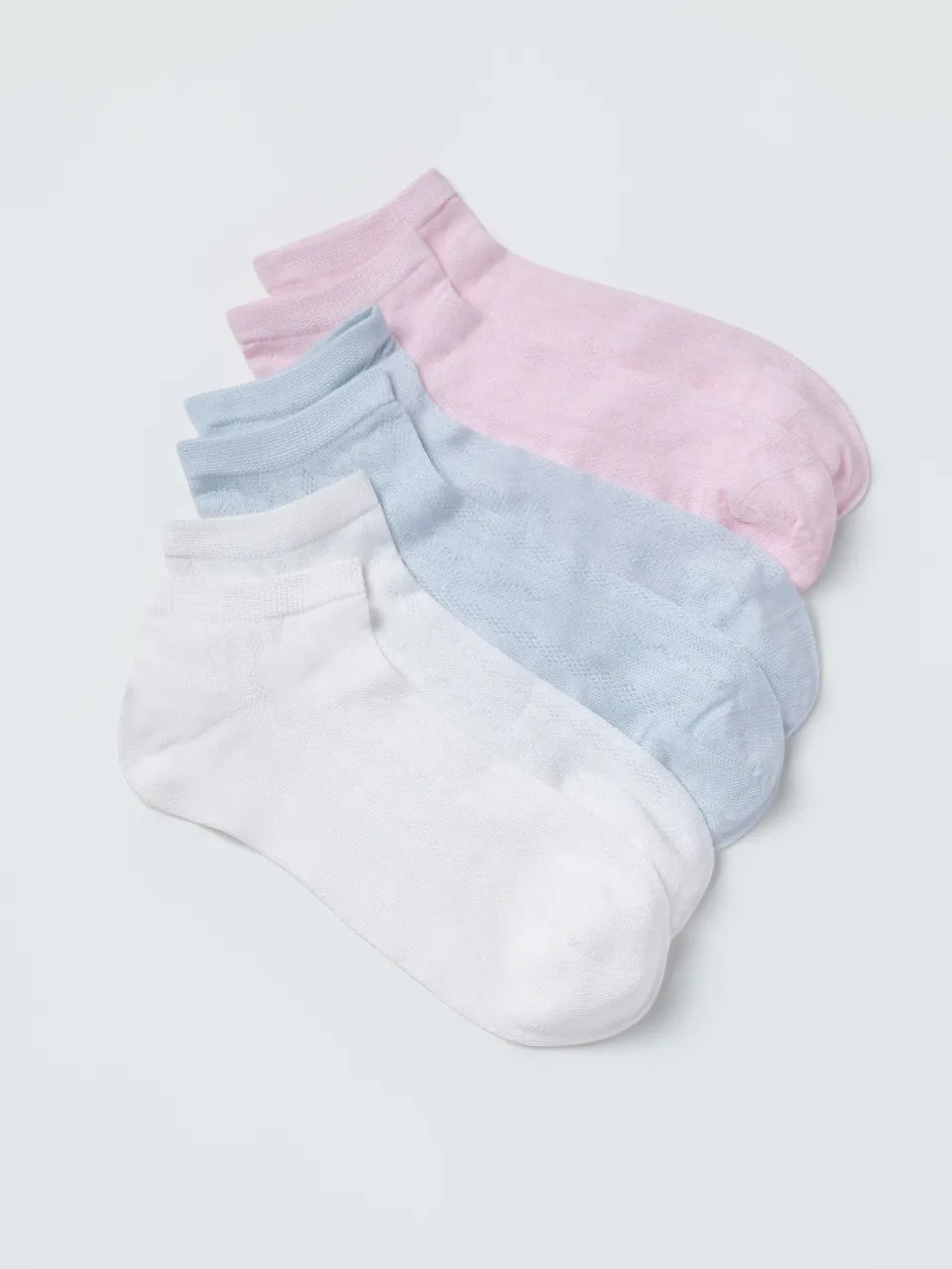 Women's Silk Blend Jacquard Ankle Socks — socks arranged in three colors