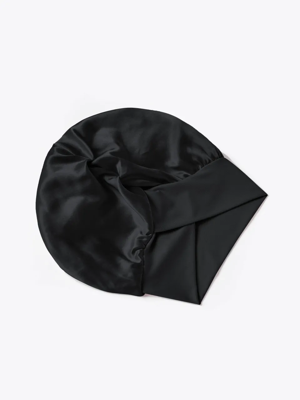 Silk Sleep Bonnet with Elastic Cross Front, Hair Cover for Adults