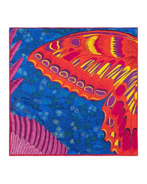 Butterfly Wings of Spirit of the Forest Square Silk Scarf