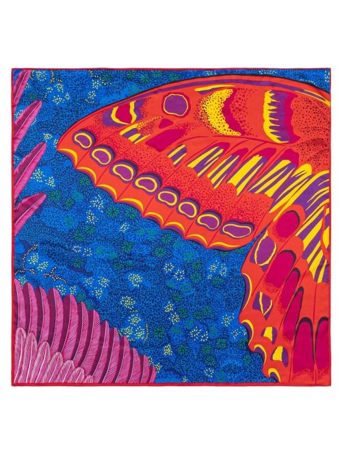 Butterfly Wings of Spirit of the Forest Square Silk Scarf