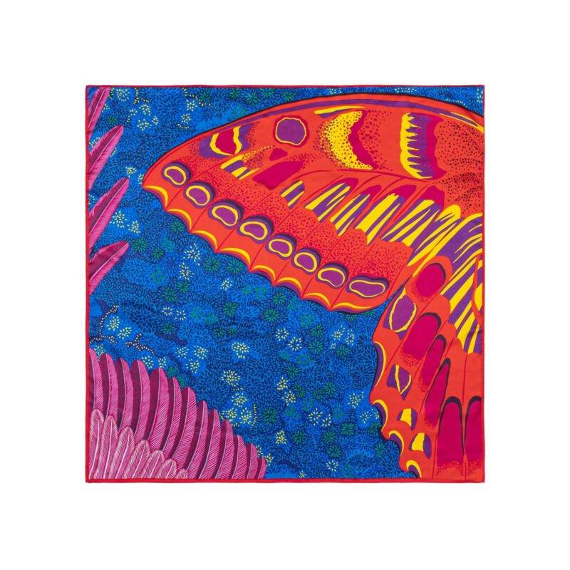 Butterfly Wings of Spirit of the Forest Square Silk Scarf
