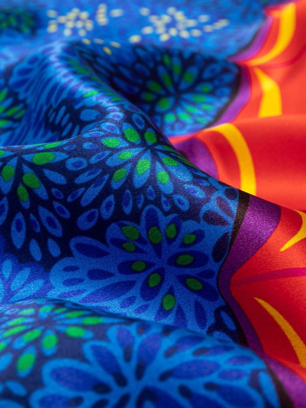Butterfly Wings of Spirit of the Forest Square Silk Scarf