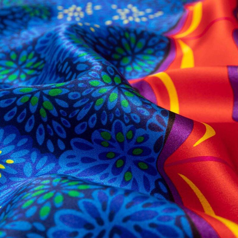 Butterfly Wings of Spirit of the Forest Square Silk Scarf