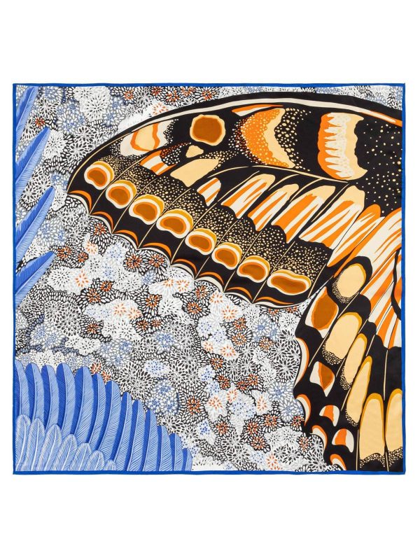 Butterfly Wings of Spirit of the Forest Square Silk Scarf