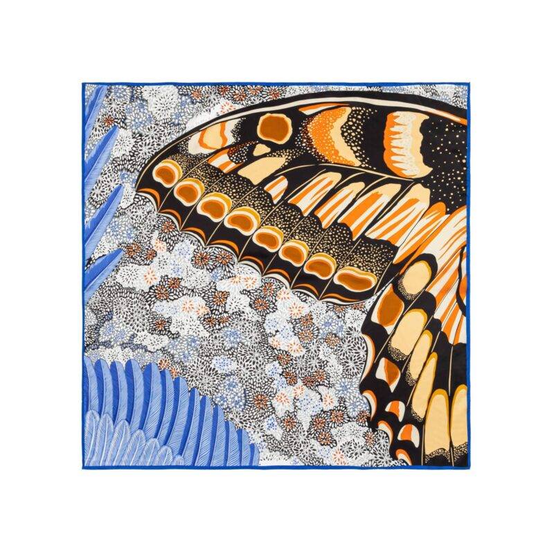 Butterfly Wings of Spirit of the Forest Square Silk Scarf