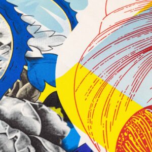 Flower Muse and World Atlas Square Silk Scarf