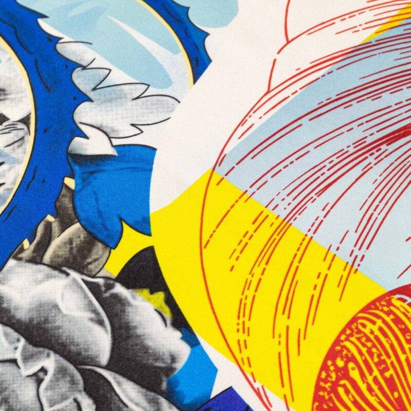 Flower Muse and World Atlas Square Silk Scarf