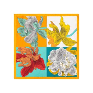 Tree of Song Twill Silk Ribbon Scarf