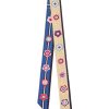Large Plum Blossom Twill Silk Ribbon Scarf