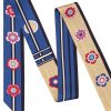 Large Plum Blossom Twill Silk Ribbon Scarf