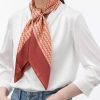 Plaid Square Silk Scarf