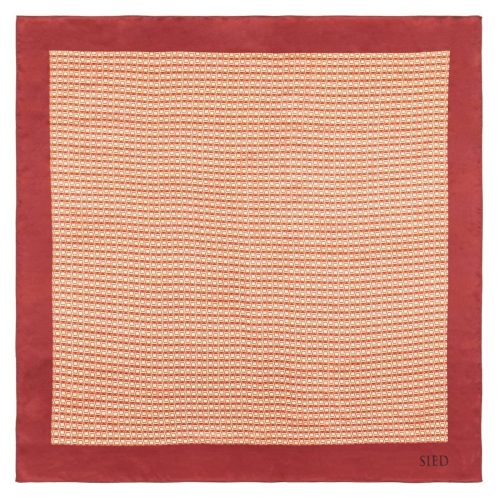 Plaid Square Silk Scarf