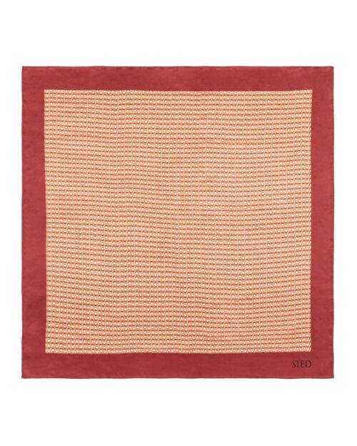 Plaid Square Silk Scarf