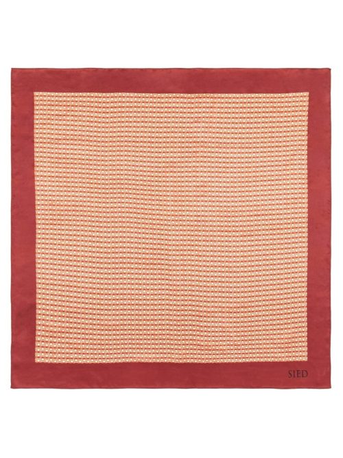 Plaid Square Silk Scarf