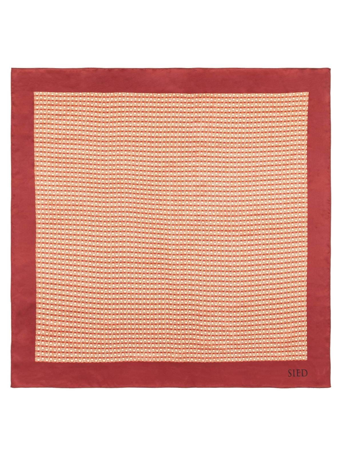 Plaid Square Silk Scarf
