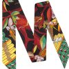 Tree of Song Twill Silk Ribbon Scarf