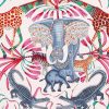 “Zambezi Festival” Silk Bandana Scarf-Blush pink
