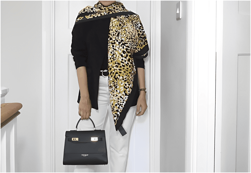 What Outfits Go Well With A Square Silk Scarf? for Muriersilk What Outfits Go Well With A Square Silk Scarf? - Muriersilk