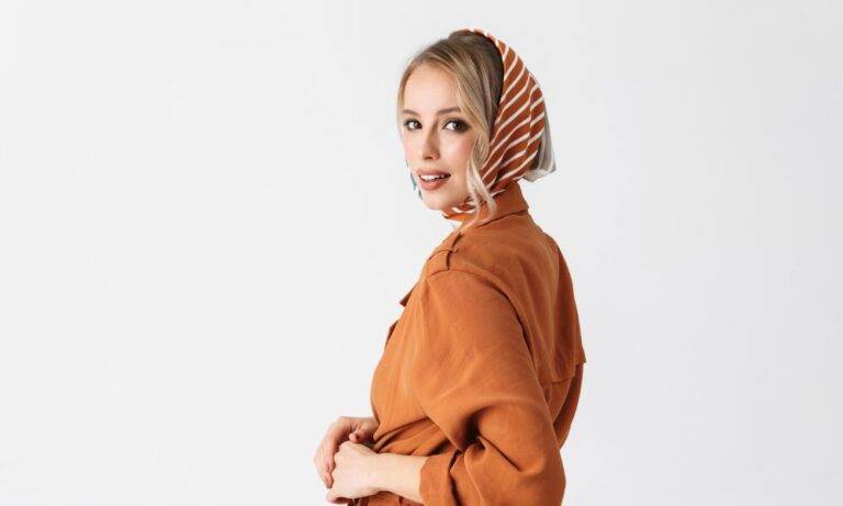 how to wrap hair in silk scarf
