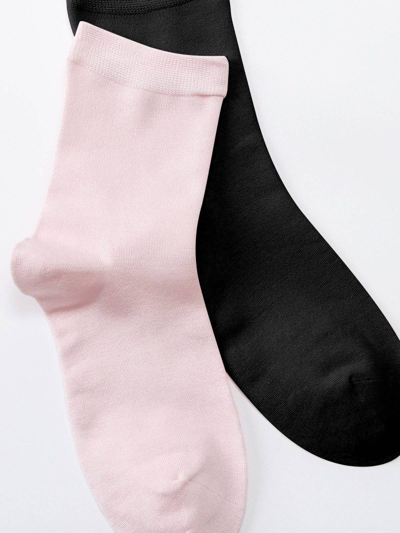 mulberry silk mid calf socks for women