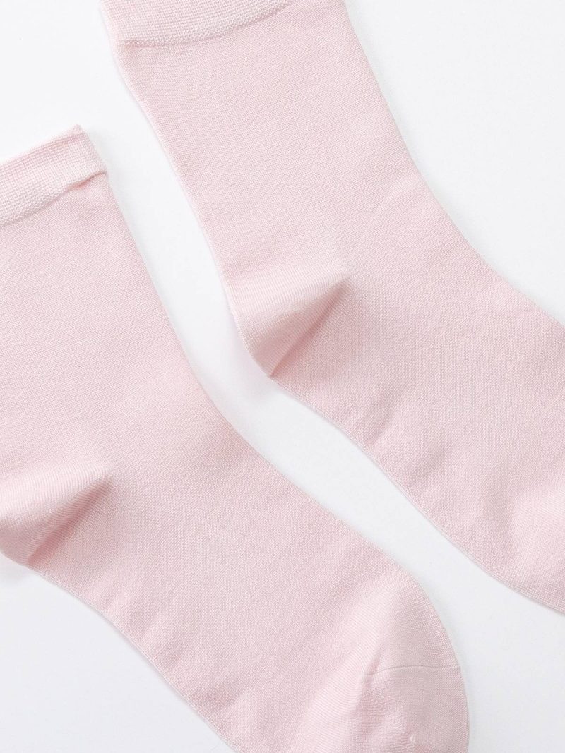 mulberry silk mid calf socks for women