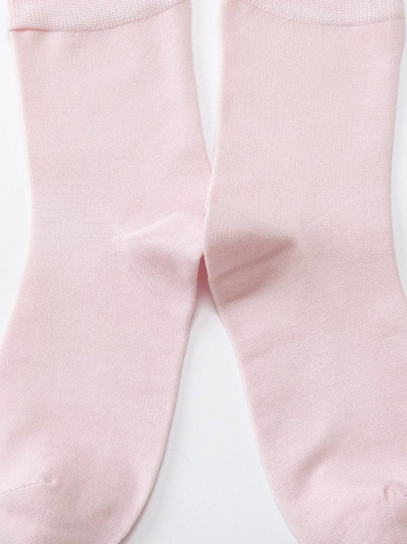 mulberry silk mid calf socks for women