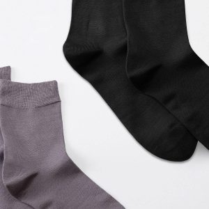 calcetines de media caña de seda de morera para hombre pack de 2