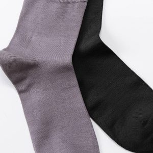 calcetines de media caña de seda de morera para hombre pack de 2
