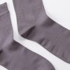 mulberry silk mid calf socks for men 2 pack