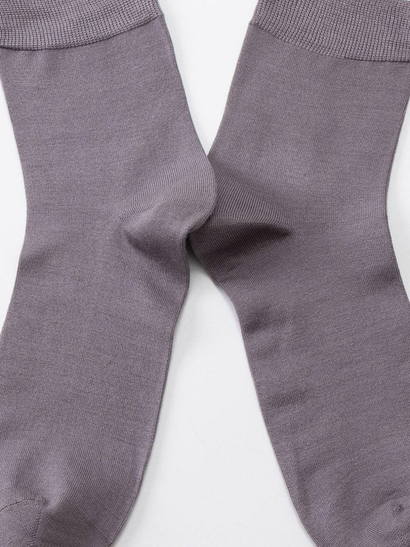 mulberry silk mid calf socks for men 2 pack
