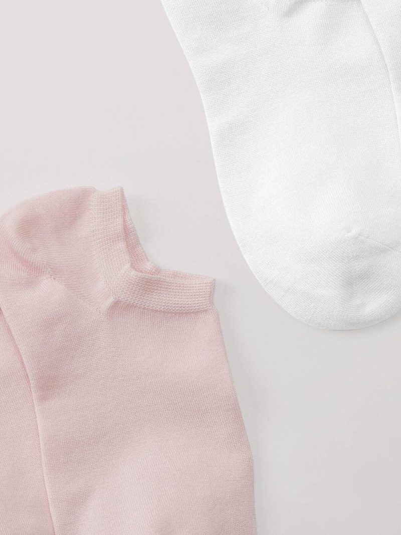 mulberry silk low cut socks for women 2 pack
