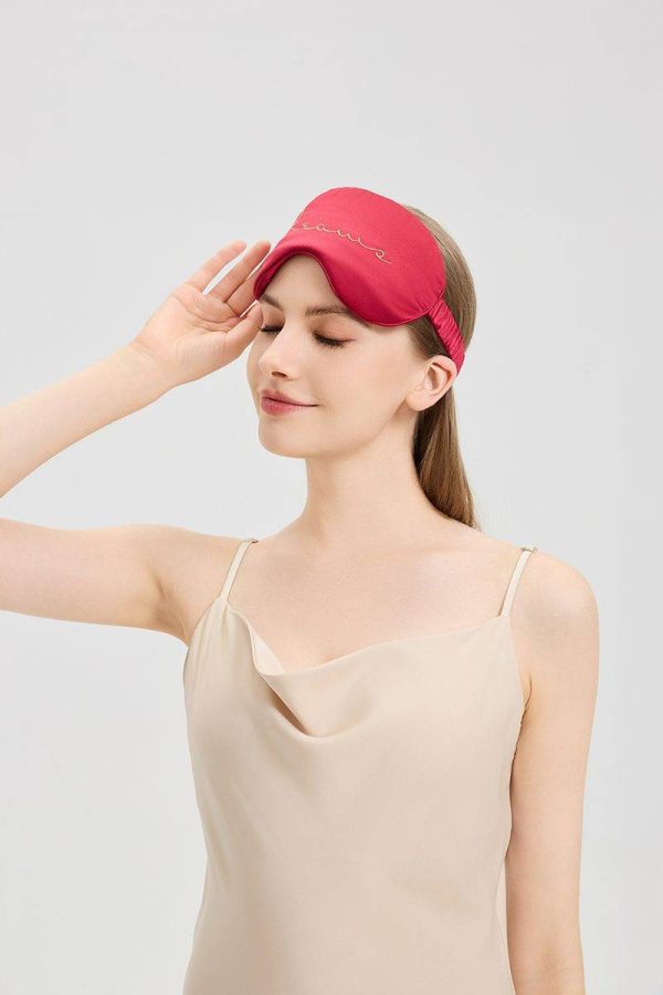 Silk Sleep Mask with Elastic Band for Christmas