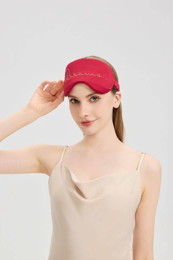Silk Sleep Mask with Elastic Band for Christmas