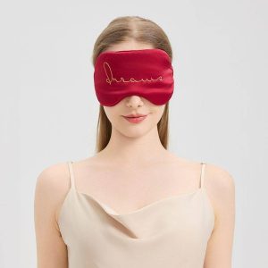 Seidenschlafmaske mit Gummiband für Weihnachten