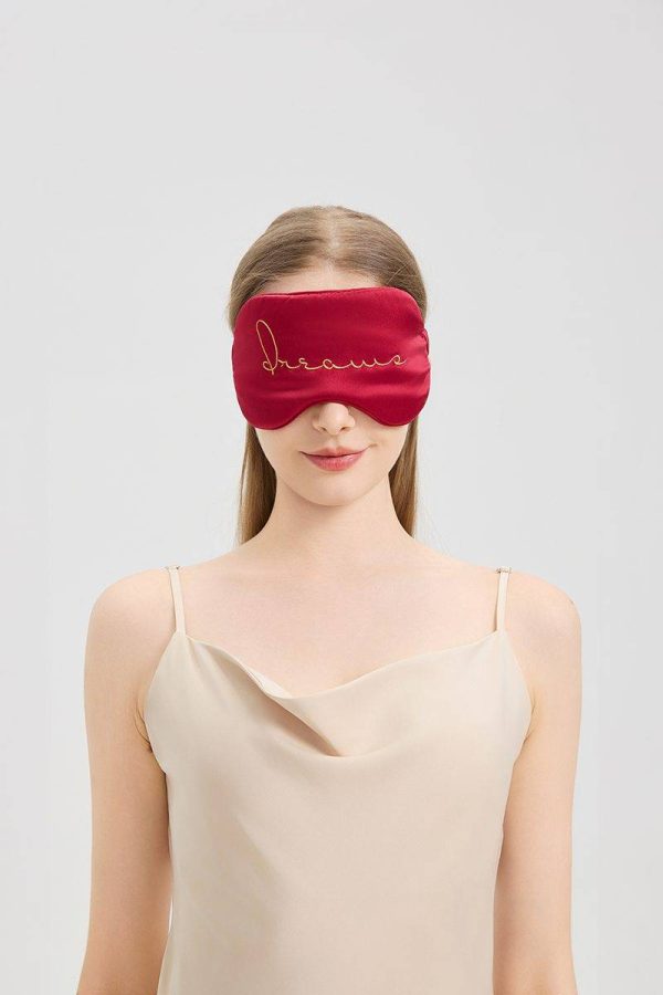 Silk Sleep Mask with Elastic Band for Christmas