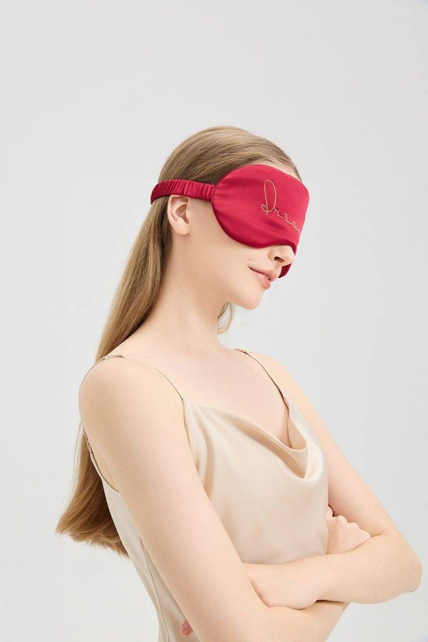 Silk Sleep Mask with Elastic Band for Christmas