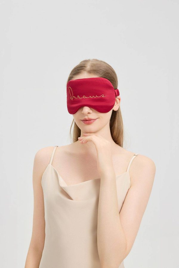 Silk Sleep Mask with Elastic Band for Christmas