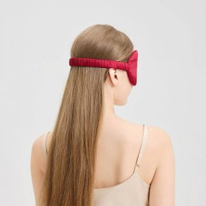 Seidenschlafmaske mit Gummiband für Weihnachten
