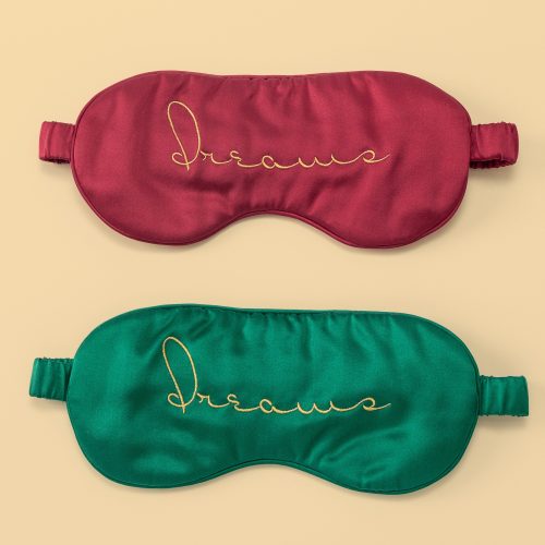 Silk Sleep Mask with Elastic Band for Christmas