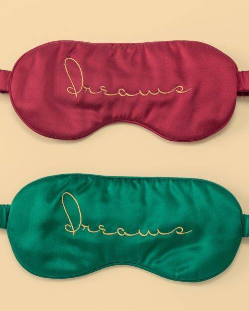 silk sleep mask with elastic band for christmas