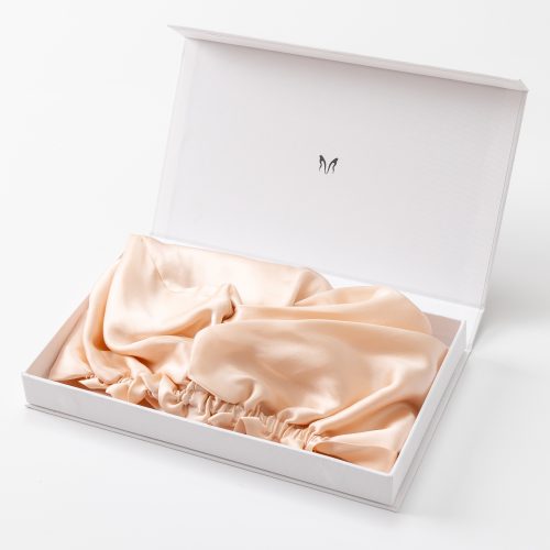 Luxury Double-Layer Silk Sleep Cap Turban for Women – Breathable Mulberry Silk, Twist Design