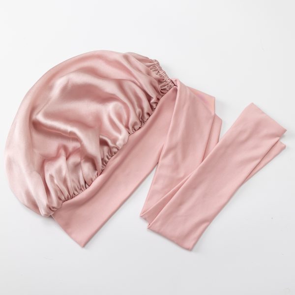 Bonnet de nuit en soie réglable pour femmes