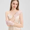 Wrist-Length Lace Gloves for Women