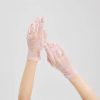 Wrist-Length Lace Gloves for Women