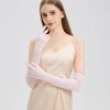 Elbow-Length Silk Gloves for Women