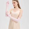 Elbow-Length Silk Gloves for Women