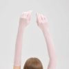 Elbow-Length Silk Gloves for Women