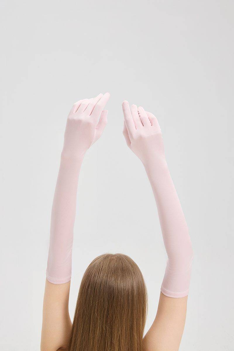 Elbow-Length Silk Gloves for Women