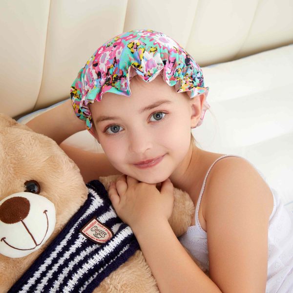 Floral Print Seidenmütze für Kinder