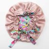Floral Print Silk Sleep Cap for Kids